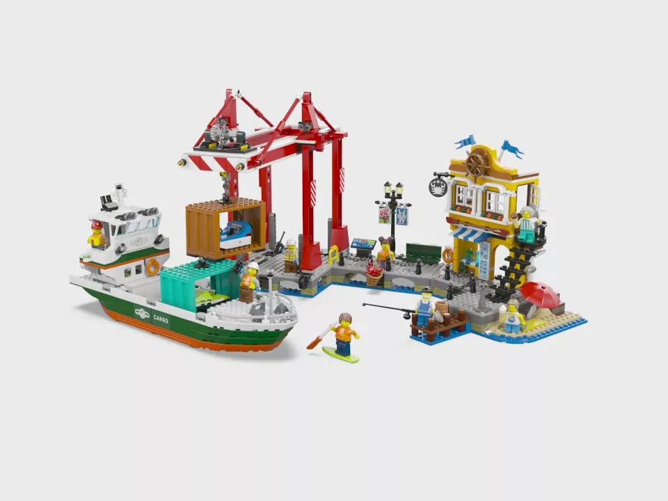 LEGO® City. Port ze statkiem towarowym 60422 - tantis.pl