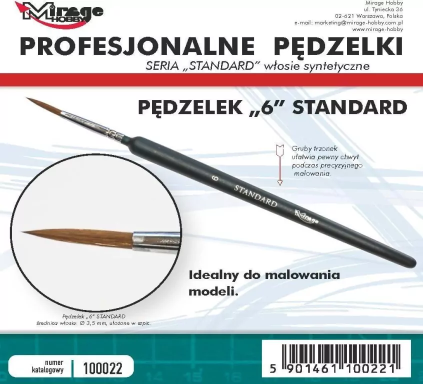 Pędzelek standard 6 - tantis.pl