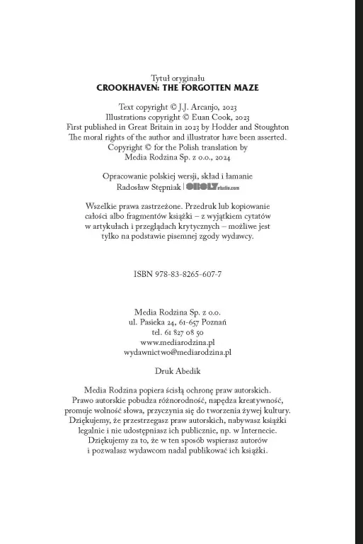 Zapomniany labirynt. Akademia Crookhaven. Tom 2 - tantis.pl