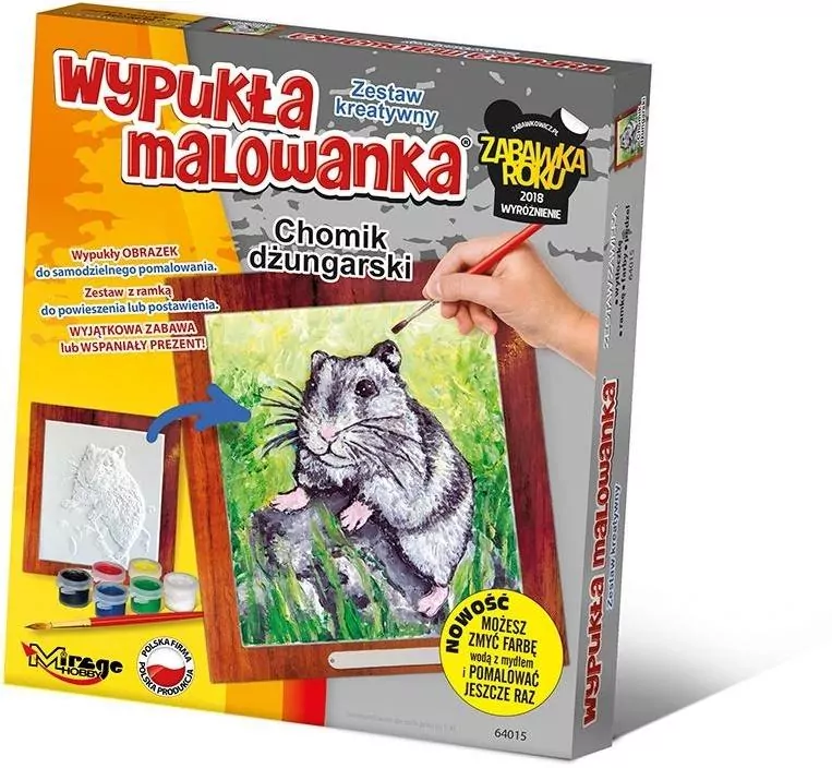 Mirage. Wypukła malowanka. Futrzak Chomik dżungalski - tantis.pl