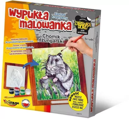 Mirage. Wypukła malowanka. Futrzak Chomik dżungalski