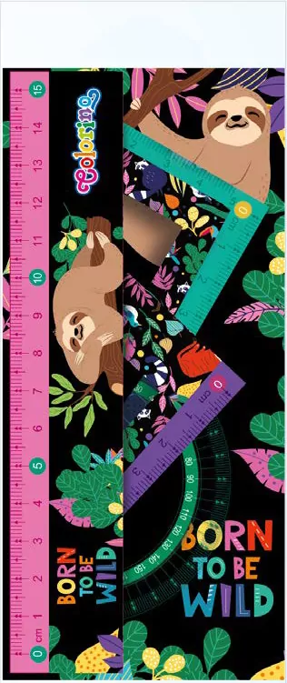 Coolpack. Zestaw geometryczny. Colorino Wildkid, 4 sztuki - tantis.pl