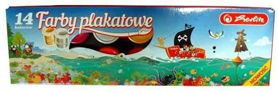 Farby plakatowe 14 kolorów - tantis.pl