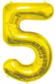 Balon foliowy 5 złota, 85cm - tantis.pl