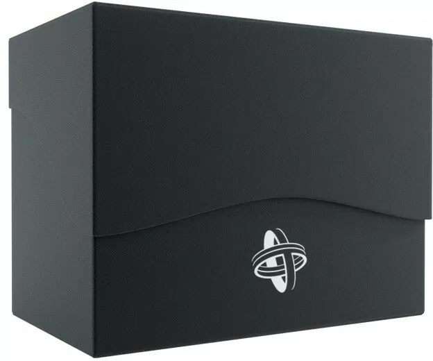 Pudełko Leżące Plastikowe na 80+ kart Czarne - tantis.pl