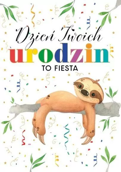 Kartka okolicznościowa Urodziny - tantis.pl