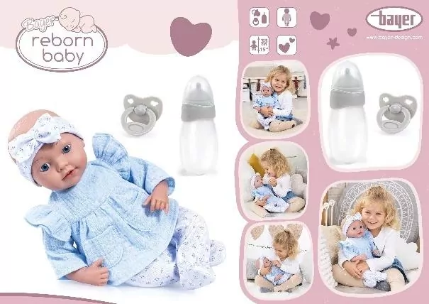 Lalka Reborn Baby Doll 38cm - tantis.pl