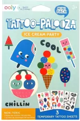 Tatuaże zmywalne mini Tattoo Palooza - Lody