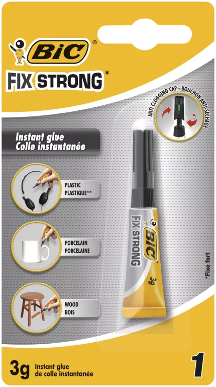 Klej Fix Strong Liquid BIC 3g Blister 1szt - tantis.pl
