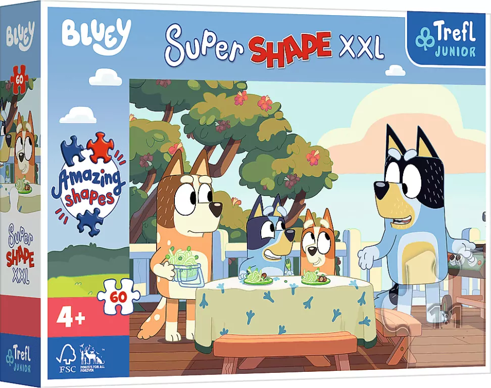 Bluey i przyjaciele. Puzzle XXL 60 elementów - tantis.pl