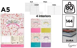 Notatnik A5/144K magnes Thank You MIX