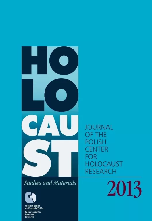 Holocaust Studies and Materials 2013 - tantis.pl