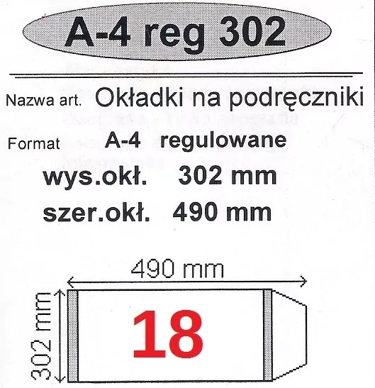 Okładka na podr A4 regulowana nr 18  NARNIA - tantis.pl