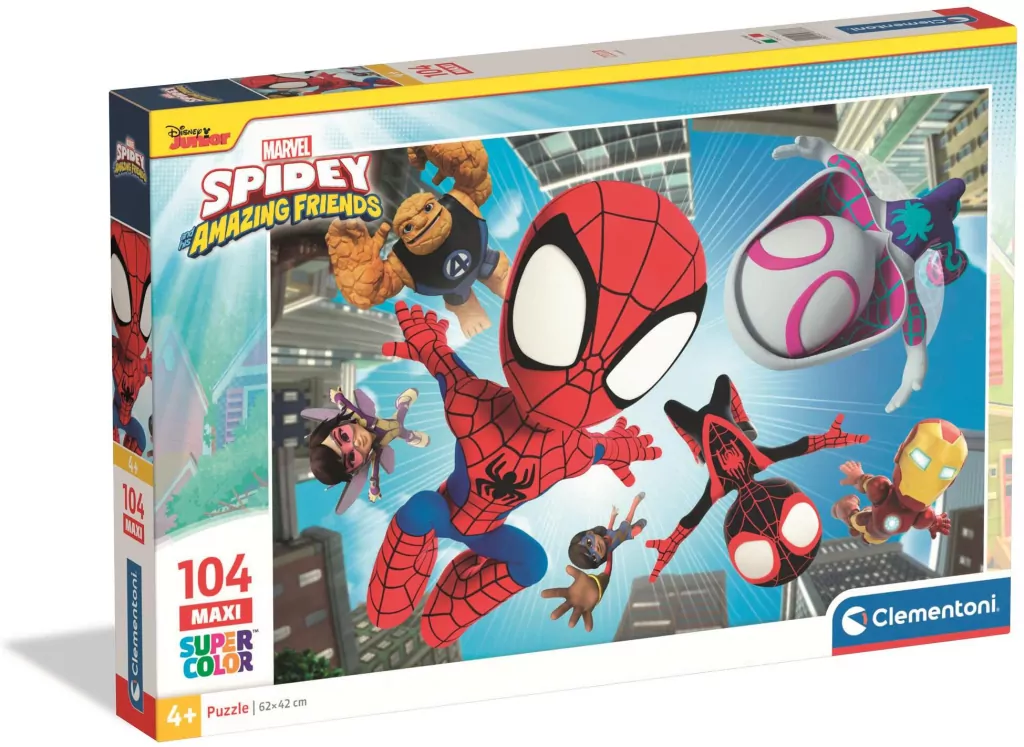 Puzzle 104 Maxi Super Color Spidey And His Amazing Friends - tantis.pl
