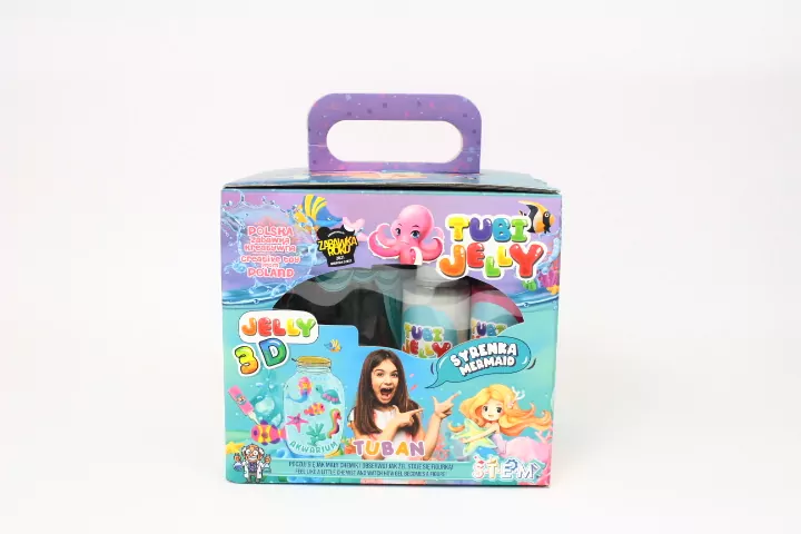 Tubi Jelly 3D. Syrenka. 6 kolorów + akwarium - tantis.pl