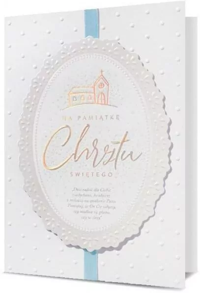 Karnet okolicznościowy B6. Chrzest. Pan Dragon - tantis.pl