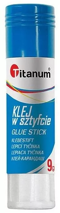 Klej w sztyfcie 9g. Titanum. 24 sztuki - tantis.pl