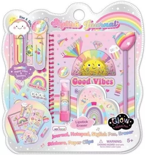 Pamiętnik na spirali z akcesoriami Tęcza - tantis.pl