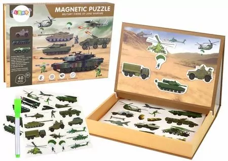 Puzzle magnetyczne z motywem wojny - tantis.pl