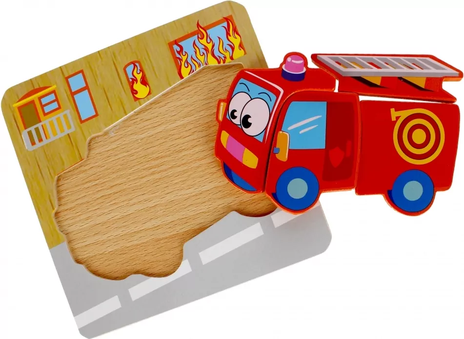 Układanka drewniana 4el Straż 500634 Mega Creative - tantis.pl