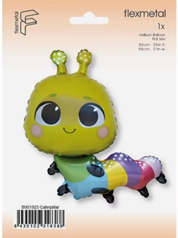 Balon foliowy Kolorowa Gąsiennica 79cm - tantis.pl