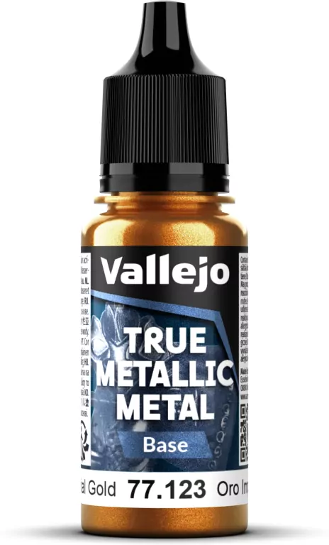 Vallejo: 77.123 - True Metallic Metal - Base - Imperial Gold (18 ml) - tantis.pl