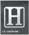 Metalowa zakładka - Litera H Clip-on - tantis.pl