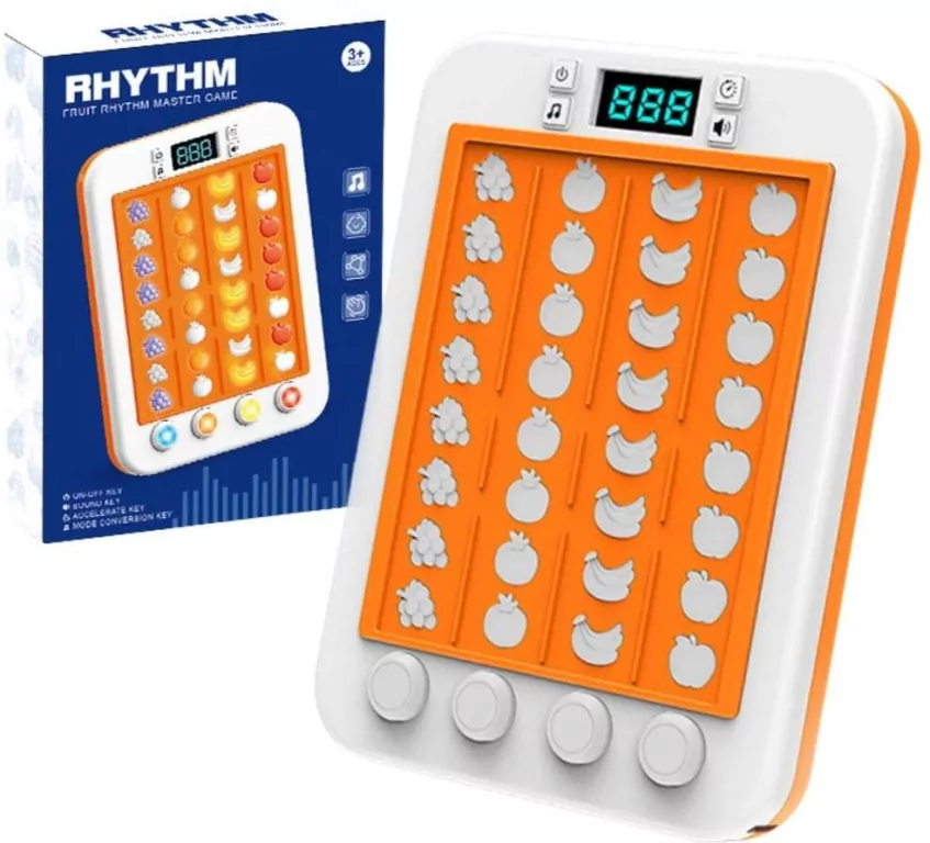 Gra elektroniczna Owoce swiatła dźwięk różowa - tantis.pl