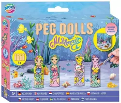 Zestaw drewnianych laleczek do malowania Syrenki