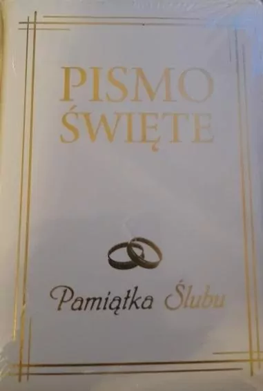 Pismo Święte w etui, białe - tantis.pl
