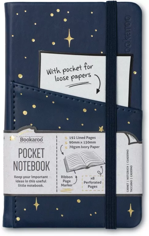 Bookaroo Notatnik Journal A6 księżyc i gwiazdy - tantis.pl