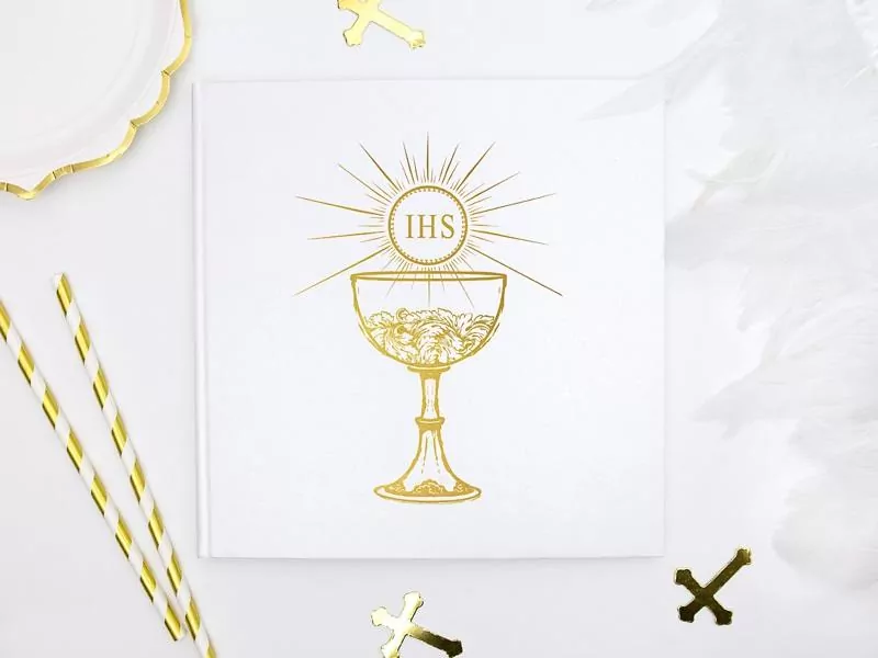 Księga Gości Komunijnych 20,5x20,5cm - tantis.pl