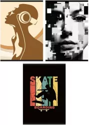 Zeszyt A4/60K kratka mix