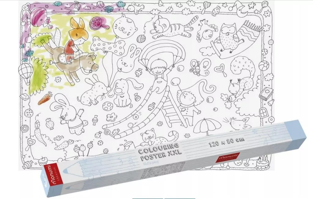 Kolorowanka Podłogowa XXL. Zabawa - tantis.pl