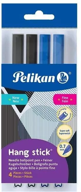 Długopis Hang Stick 0,7mm czarny (12szt) PELIKAN - tantis.pl