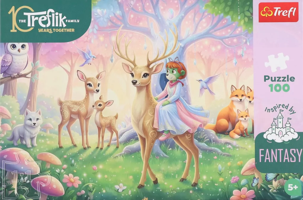 Puzzle 100 Zwierzęta z magicznego lasu TREFL - tantis.pl