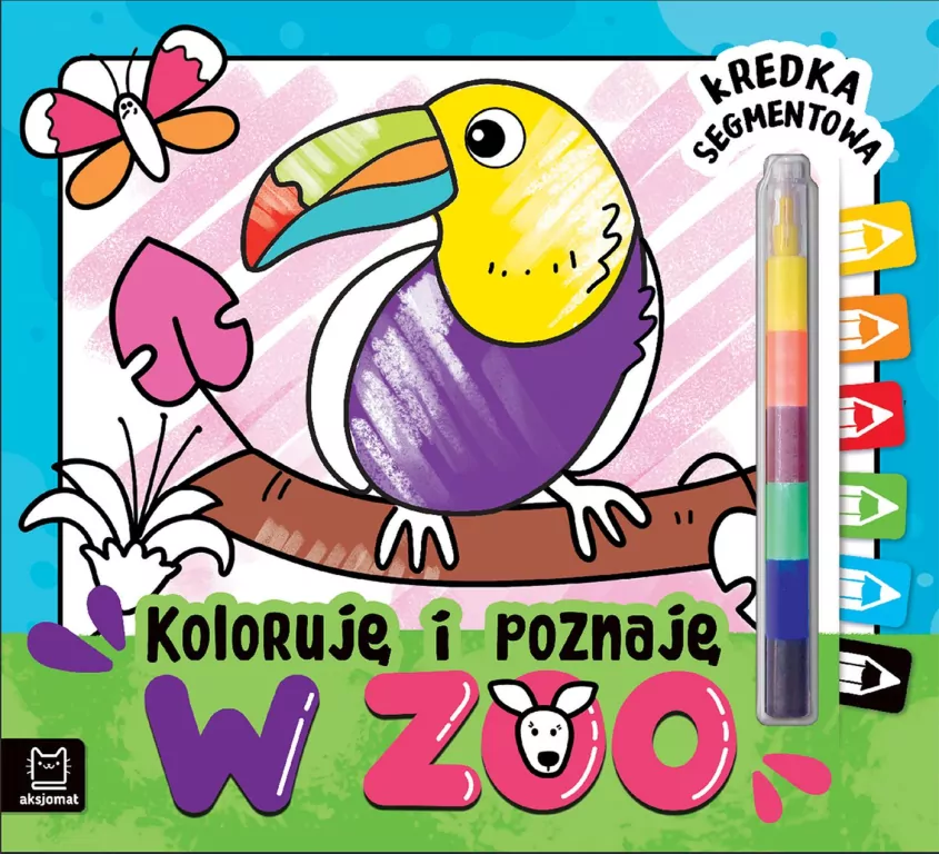 Koloruję i poznaję. W zoo. Kredka segmentowa - tantis.pl