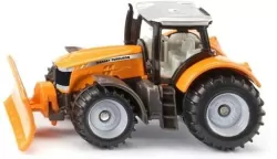 Siku Magenta - Massey Ferguson z pługiem śnieżnym