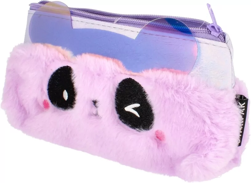 Piórnik saszetka pluszowy Violet Bear - tantis.pl