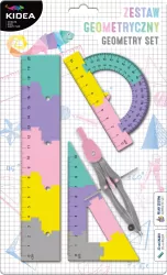 Zestaw geometryczny puzzle 20cm 4el KIDEA