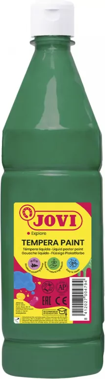 Farba plakatowa JOVI 1000ml ciemnozielona - tantis.pl