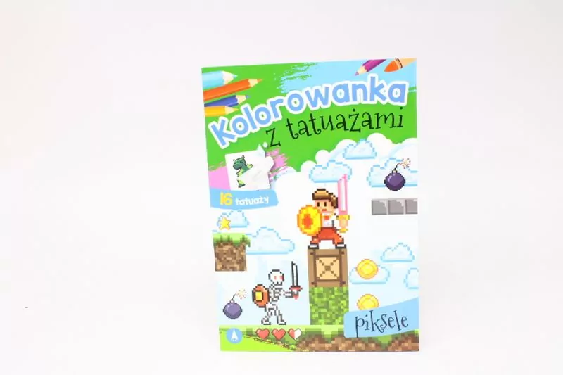 Piksele. Kolorowanka z tatuażami - tantis.pl