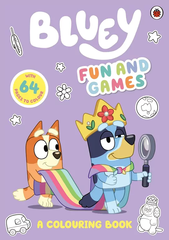 Bluey. Fun and Games. A Colouring Book wer. angielska - tantis.pl