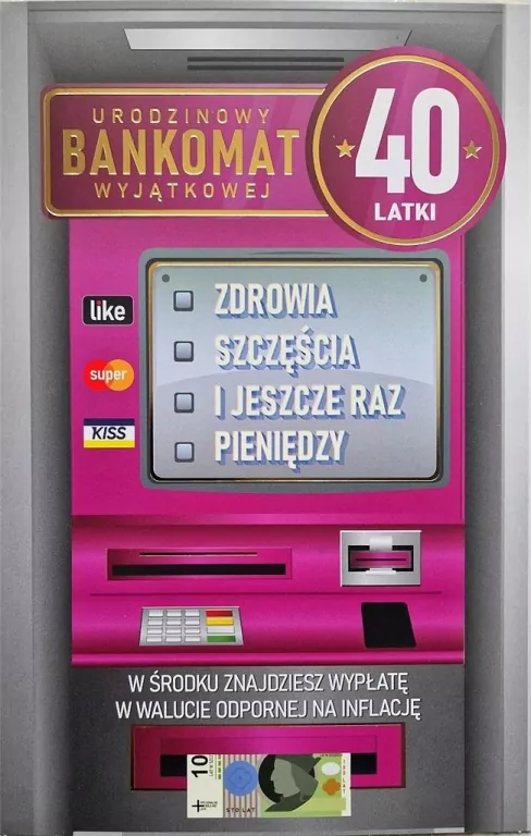 Karnet Urodziny 40 damskie - tantis.pl