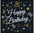 Serwetki papierowe B&C Happy Birthday 33x33cm 20sz - tantis.pl