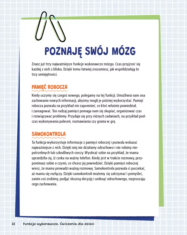 Funkcje wykonawcze. Ćwiczenia dla dzieci - tantis.pl