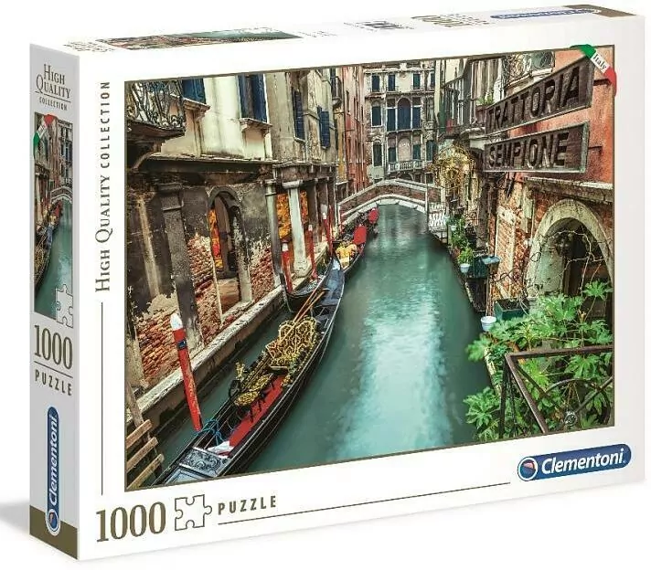 Clementoni. Puzzle 1000. Venice Canal. Kanał w Wenecji - tantis.pl