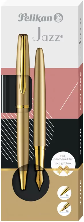 Pióro wieczne. Jazz Noble Elegance + długopis Gold - tantis.pl
