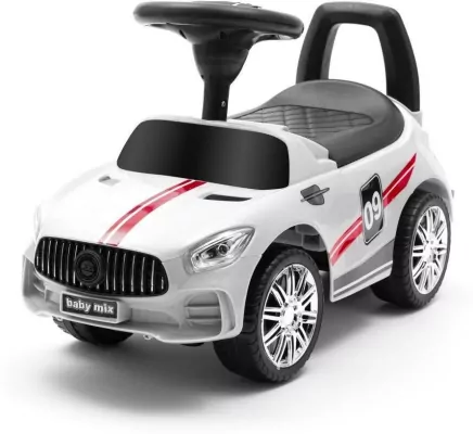 Jeździk dziecięcy z dźwiękiem Racer biały