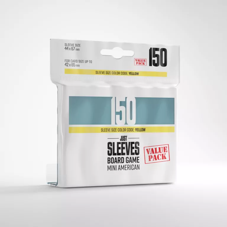 Gamegenic: Just Sleeves - Board Game Sleeves (44 x 67 mm) 150 sztuk, Clear - tantis.pl